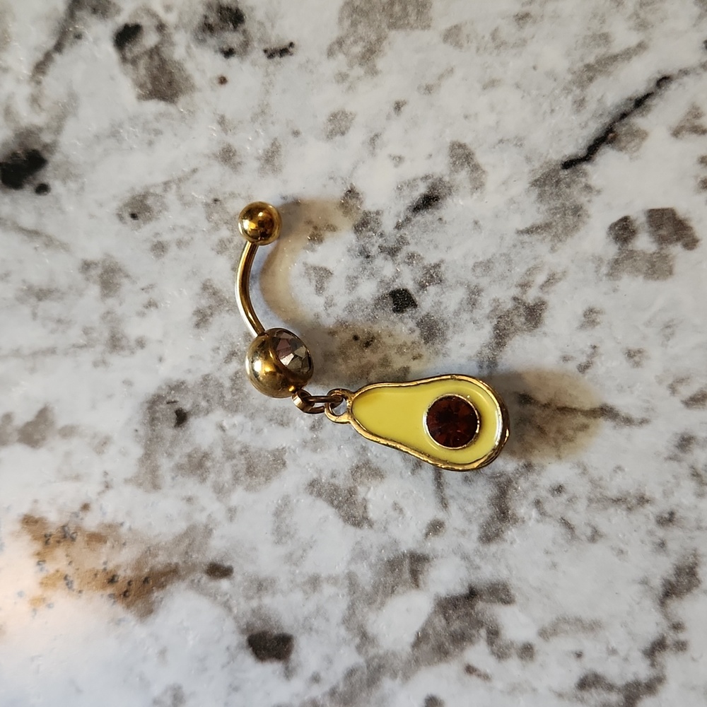 Avocado Belly Button Ring